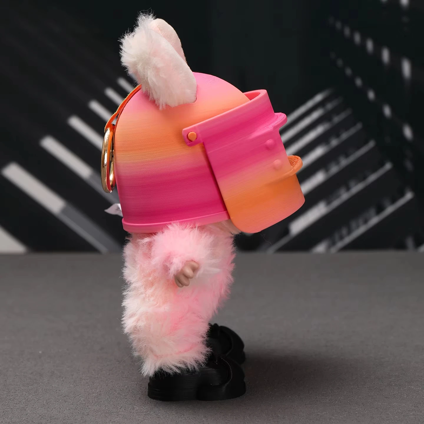 Aksesori Trendi Untuk Boneka Labubu Generasi Pertama - Ketiga 15/17cm Helm Gradasi Pink - Oranye Sepatu Kasual & Lainnya