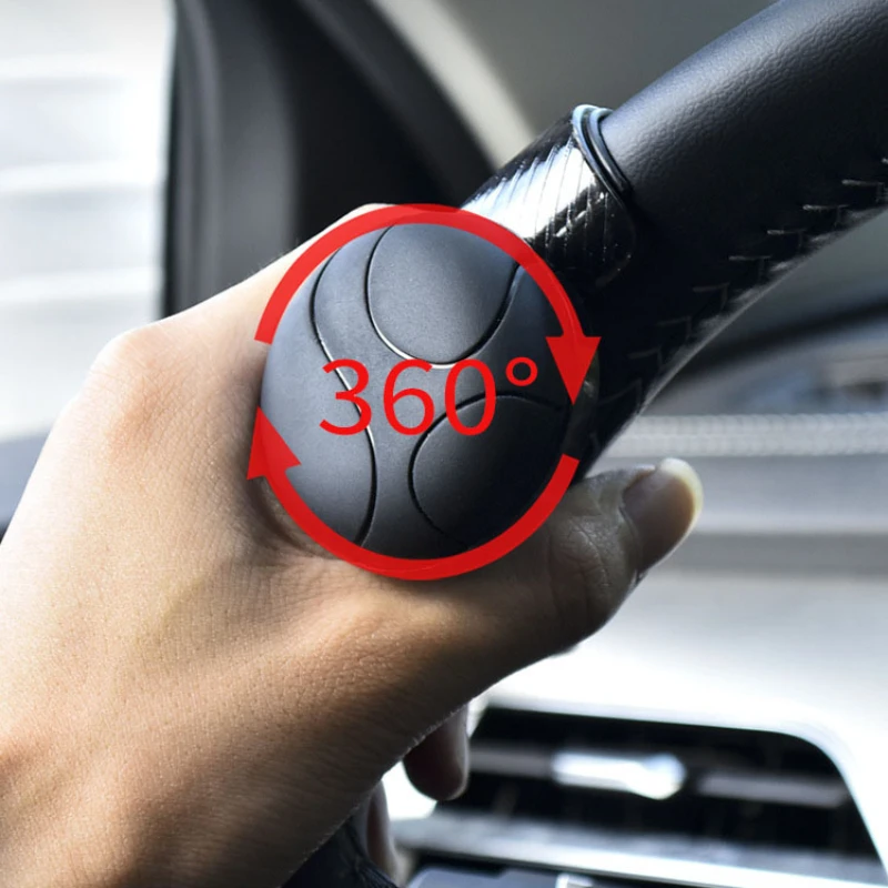 360 Steering Wheel Knob Ball Auto Spinner Knob Car Steeringbooster Silicone Power Steering Handle Ball Booster Strengthener