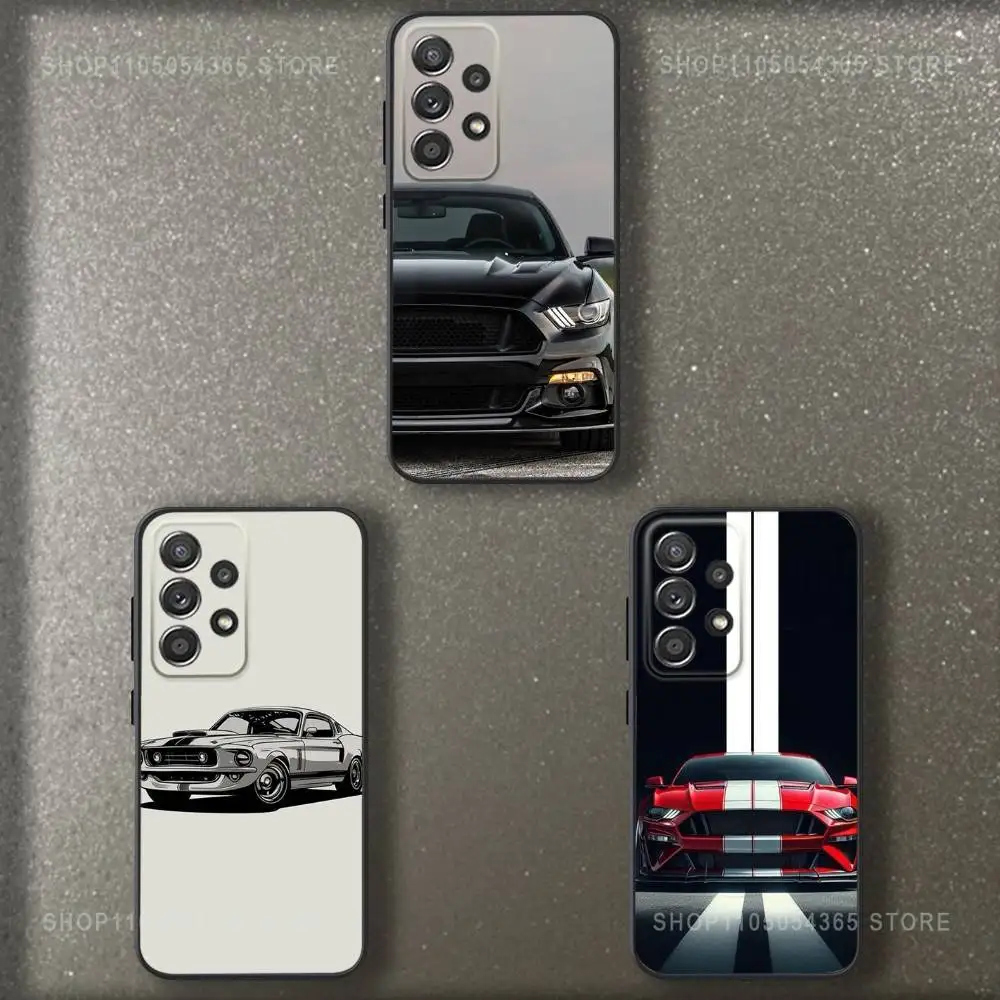 

M-Mustangs Car Phone Case For Samsung S 25,24,23,22,30,21,10,9,Ultra,Plus,Lite,FE,4,5 G Soft Black Case