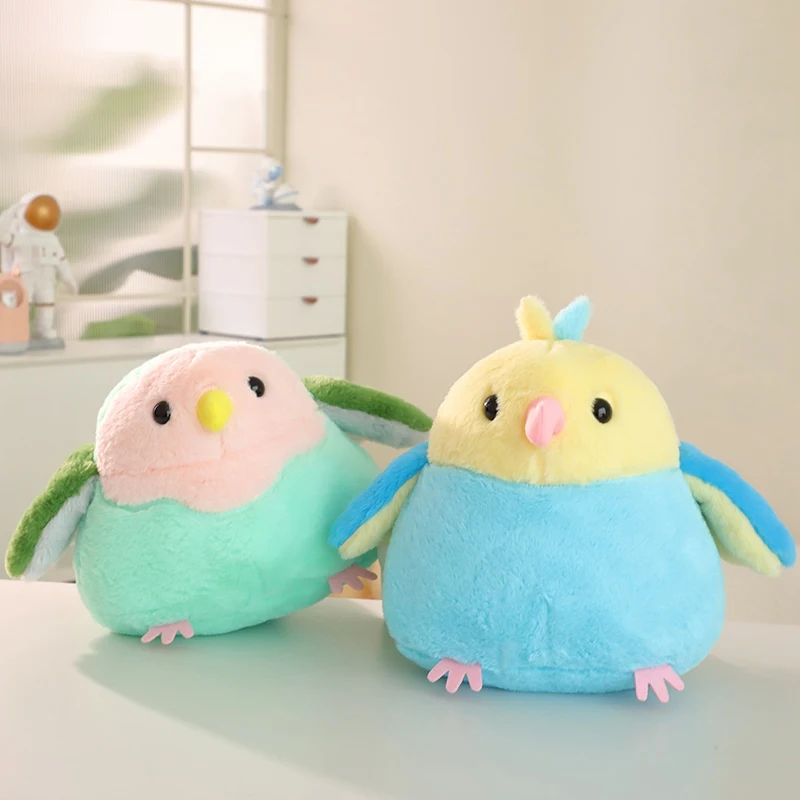 Cute Fat Parrot Bun Plush Doll Creative Design Cute Soft Comfortable Trendy Home Decoration Can Be Used as a Gift