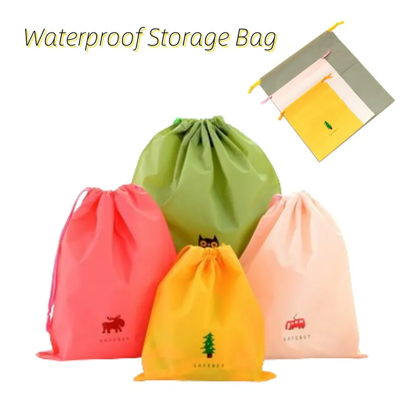 Tragbare Reise Wasserdichte Lagerung Tasche Kordelzug Tasche Haushalt Staub-proof Und Feuchtigkeit-beweis Kleidung Verpackung Und Finishing Tasche