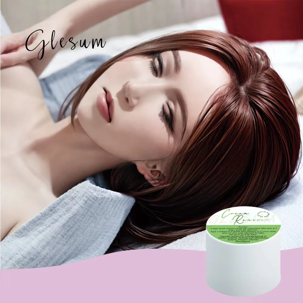 Glesum Efficient And Practical Pink Proffesional Eyelash Extension Cream Glue Remover For Lashes Remover Makeup Tools