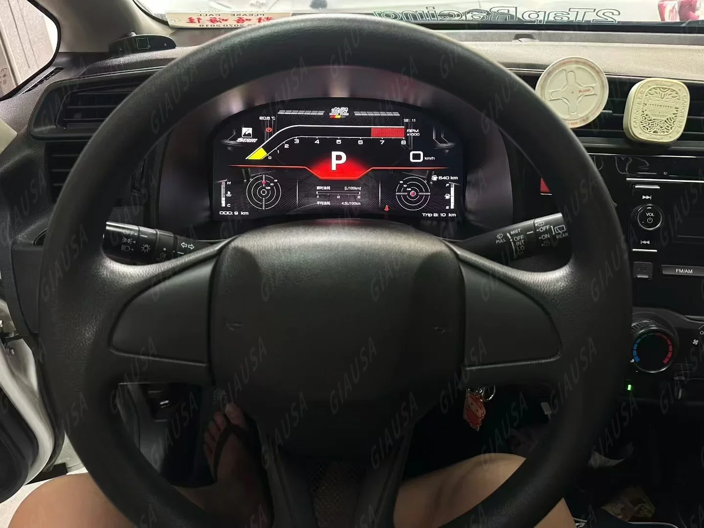 YTR 12.3 بوصة لينكس سيارة العنقودية الرقمية لهوندا صالح جاز 2014-2020 LCD عداد السرعة أداة افتراضية لوحة القيادة قمرة القيادة #4