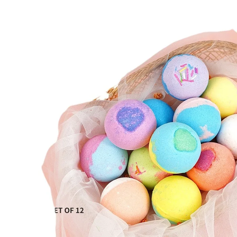 Kule do kąpieli sól do kąpieli hotel gospodarstwo domowe wybuchowe kule do kąpieli sól do kąpieli do moczenia stóp zestaw 12 kul do kąpieli z efektem piany