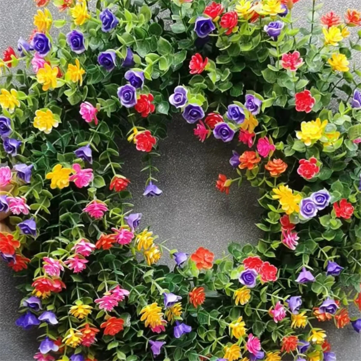 

Надежная самшитовая гирлянда для дома, искусственная гирлянда для входной двери, гирлянда на День святого Валентина, свадьба, вечеринка D