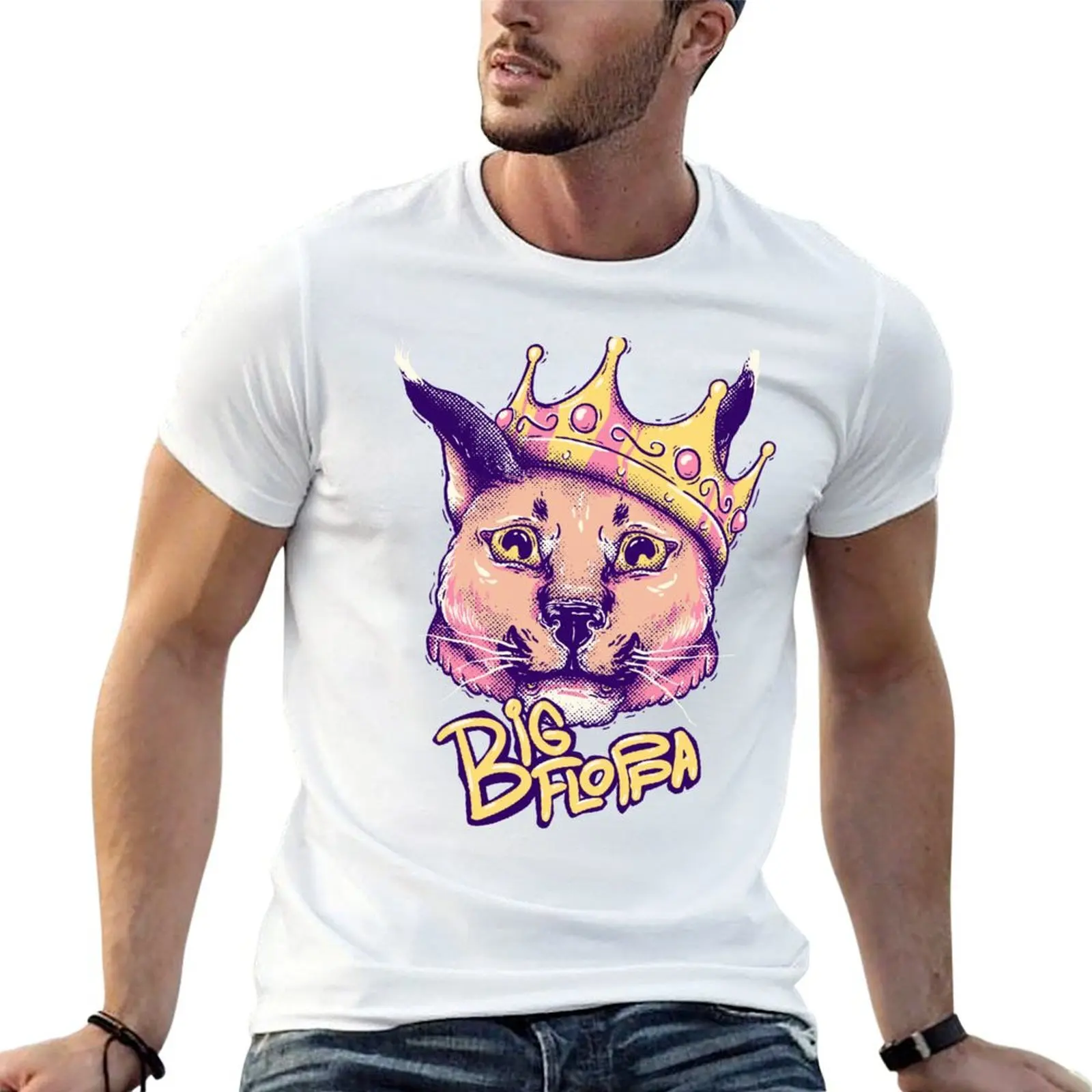 

Da Big Floppa - New Rapper with King Crown | Floppa Cube Flop Flop Happy Floppa Friday Drip | Fun | Original Art Pet Mat T-Shirt