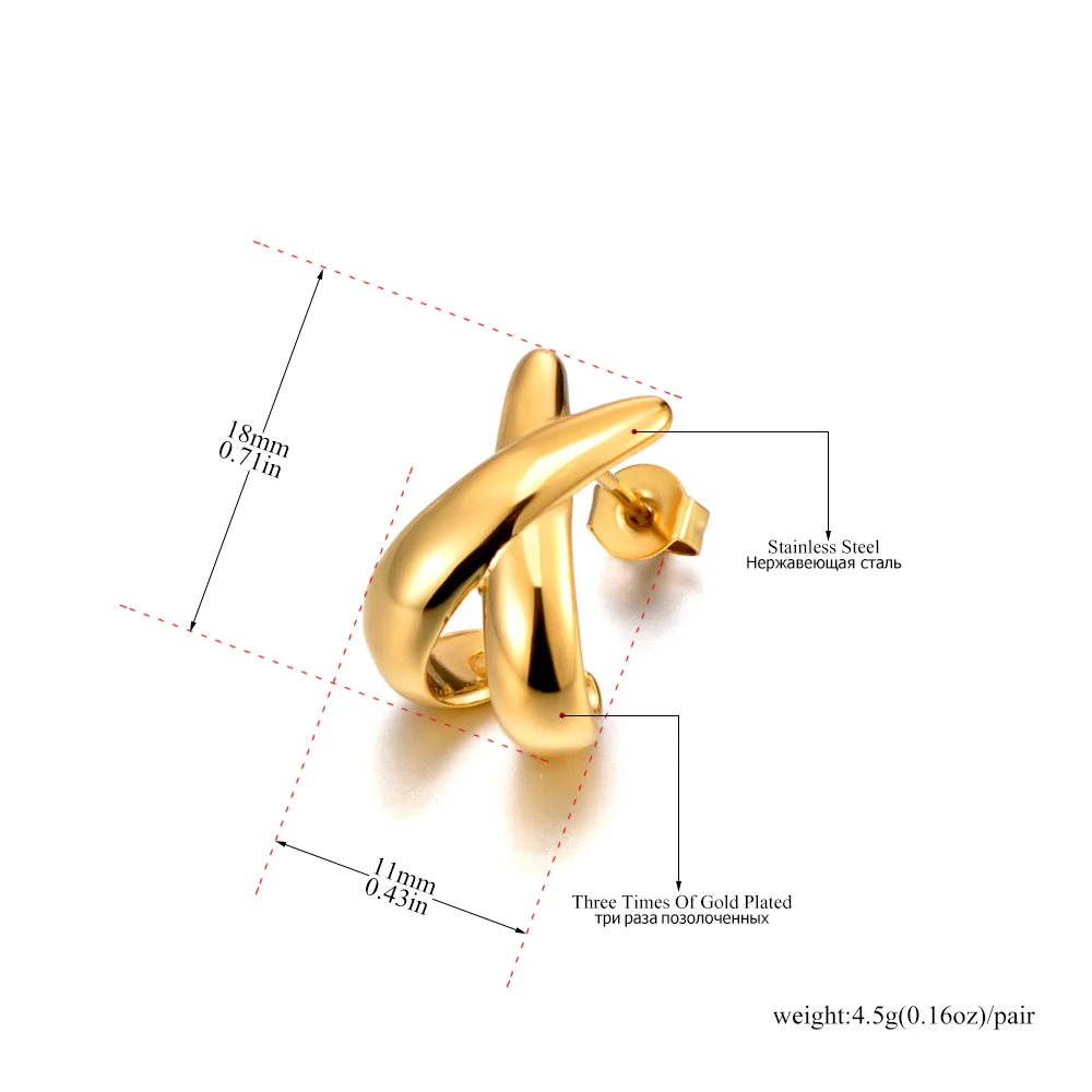 JeeMango Exquisite Ohrstecker mit Mikropavé-Zirkon-Knoten-Design, antiallergischer Edelstahl-Ohrschmuck für Damen E26118 – Detail 6