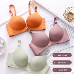 Women's Underwear Bras For Women Push Up Bra Sexy Lingerie Wireless Breathable Bra Bralette Candy Color Fashion Simple Lingerie