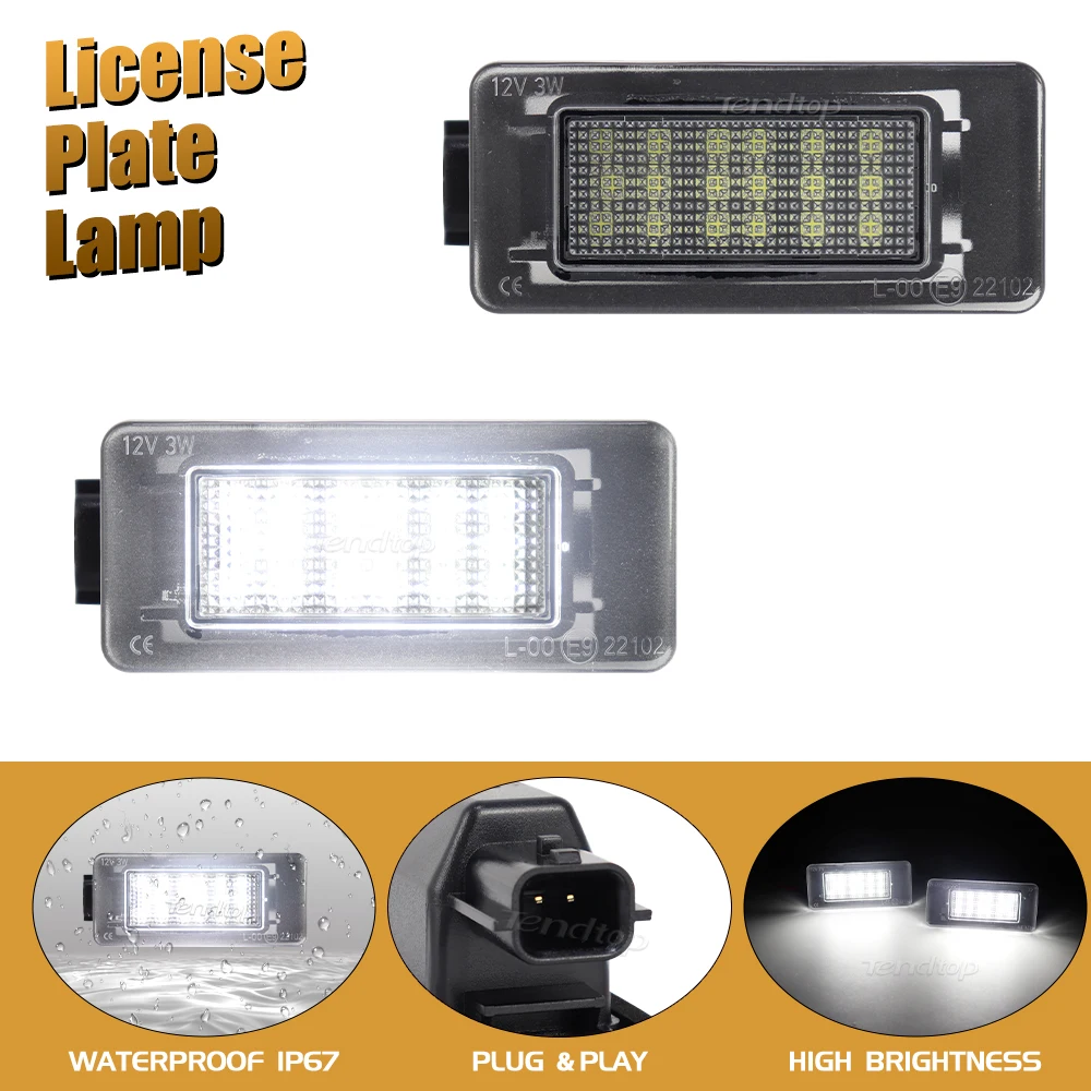 Number Lamp LED Rear License Plate Light For Dacia Duster for Nissan Altoma L34 Serena C27 for Suzuki Landy