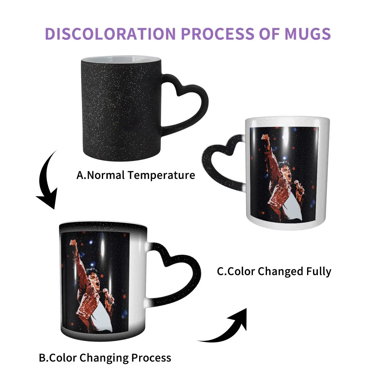 Michael Jackson Mug Funny Ceramic Coffee Cups Tea Mugs Milk Cup Drinkware Gifts for Woman Man