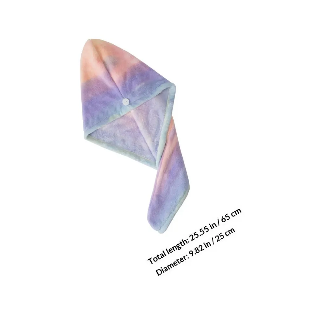 3Pcs Fine Workmanship Coral Fleece Hair Drying Cap Moisture Retaining Water Absorbent Bath Towel for Female Shower