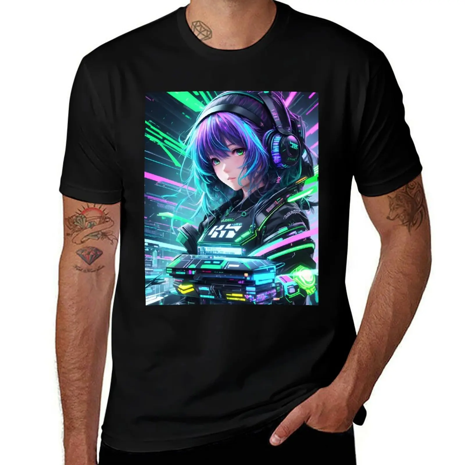 

Hacker Girl - Cyberpunk Hacking World T-Shirt quick-drying funny costumes new edition boys whites T-shirts for men cotton