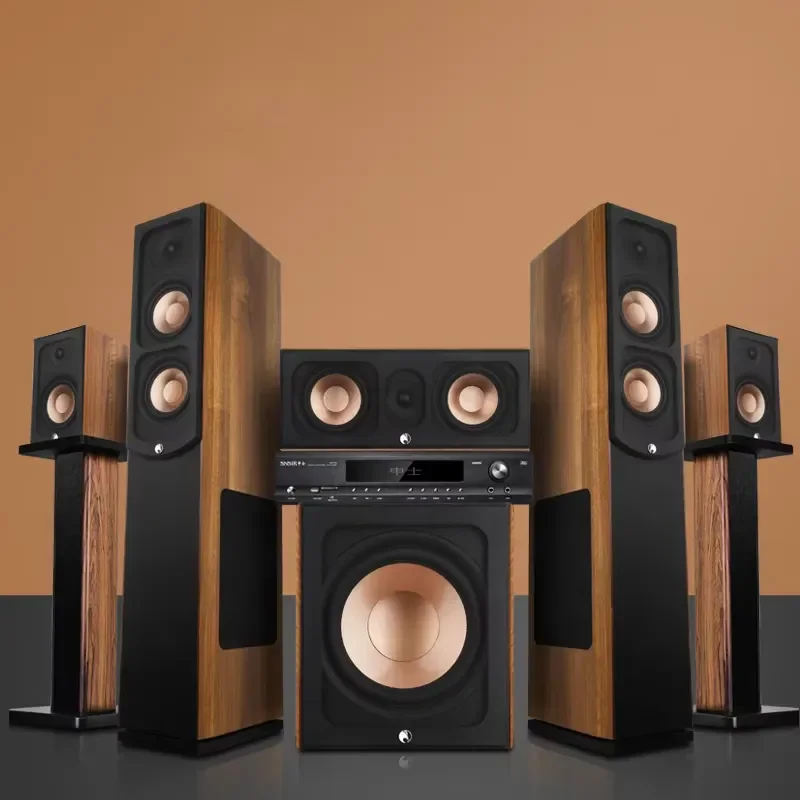 KYYSLB 5.1 Home Theater System Audio Set Room K Song Karaoke Living Room High-end KTV Audio Sound Amplifier Speaker