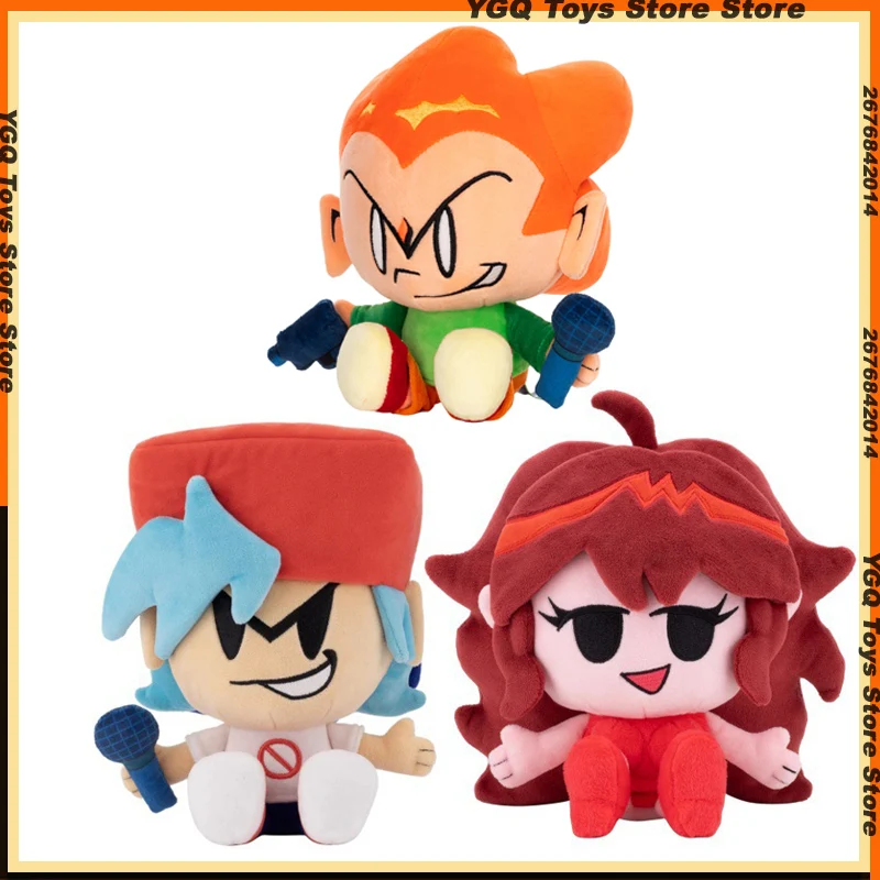 2025 الساخن في المخزون Fnf ليلة الجمعة صديقة صديقها نيني بيكو دارنيل أفخم دمية القطن أنيمي لعبة هالوين هدية الكريسماس