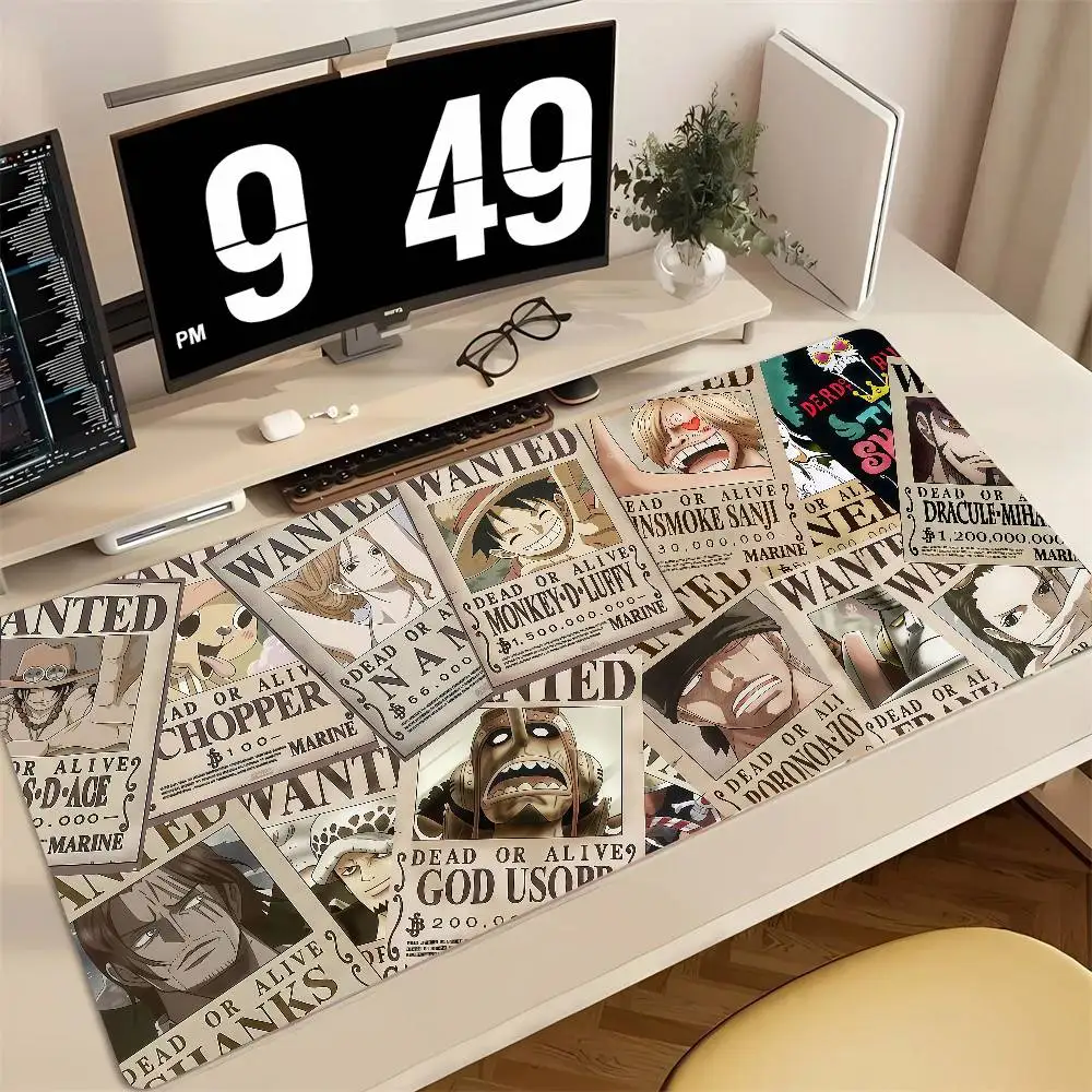 One Piece Devil Fruit Power Gaming Mouse Pad Large Rubber Keyboard Desk Mat With 2MM Stitched Edge Design