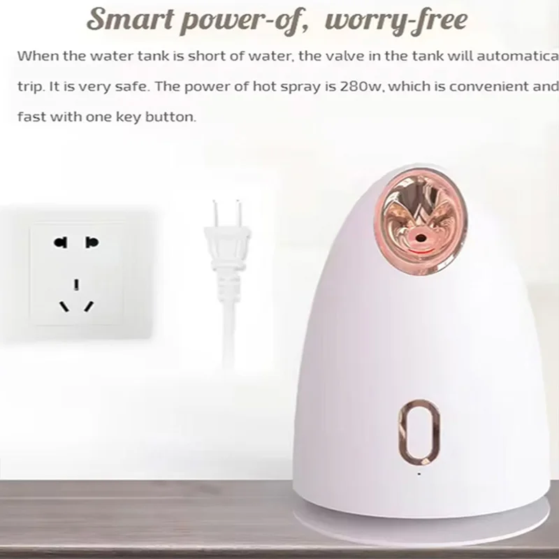 Gezichtsstomermasker voor thuis, multifunctioneel hoogfrequent waterion-stoomspa-apparaat voor de huid, thuisauna-spa-spuittool