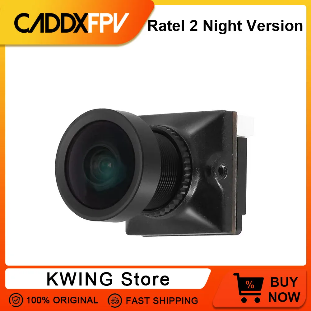 CADDX Ratel 2 Night Version Analog Camera 1500TVL 16:9/4:3 Switchable Micro FPV Camera For RC FPV Quadcopter Drone
