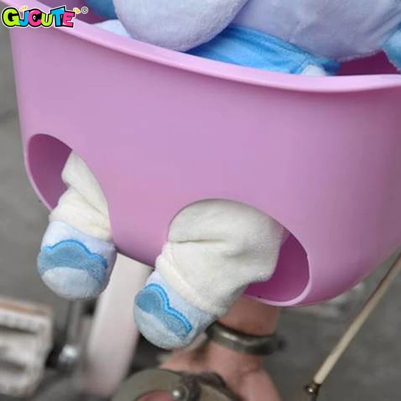 Kids Bike Doll Seat Basket With Holder For Kid Bicycle Handlebar Decorate Baby Bicycle Baby Seat Doll Stroller Accessories