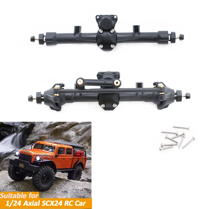 Plastic Front And Rear Axle Set Spare Parts Kit For 1/24 Axial SCX24 RC Crawler Car Upgrades Parts