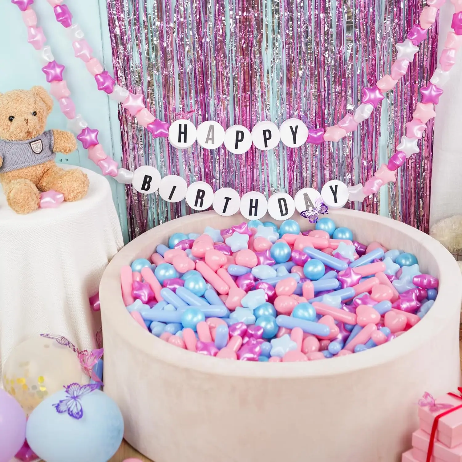 Ball Pit Balls for Baby and Toddler, 200pcs Phthalate Free BPA Free Crush Proof Plastic Mixed Colors Pit Balls Play Toys for Kid