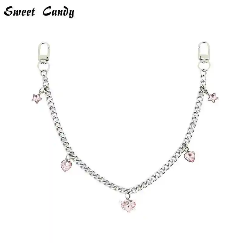 ITA Bag Decorati Metal Chain Strap DIY Personality Butterfly Heart Star Pendant Shoulder Bag Chain Straps Accessories