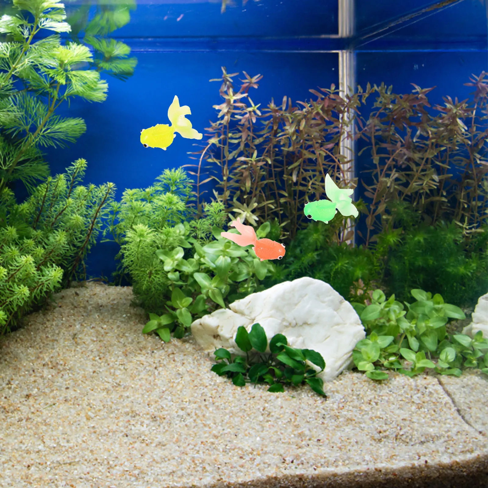 

20 Pcs Floating Goldfish for Aquarium Prawns Decoration Decorations Fake Child Tropical