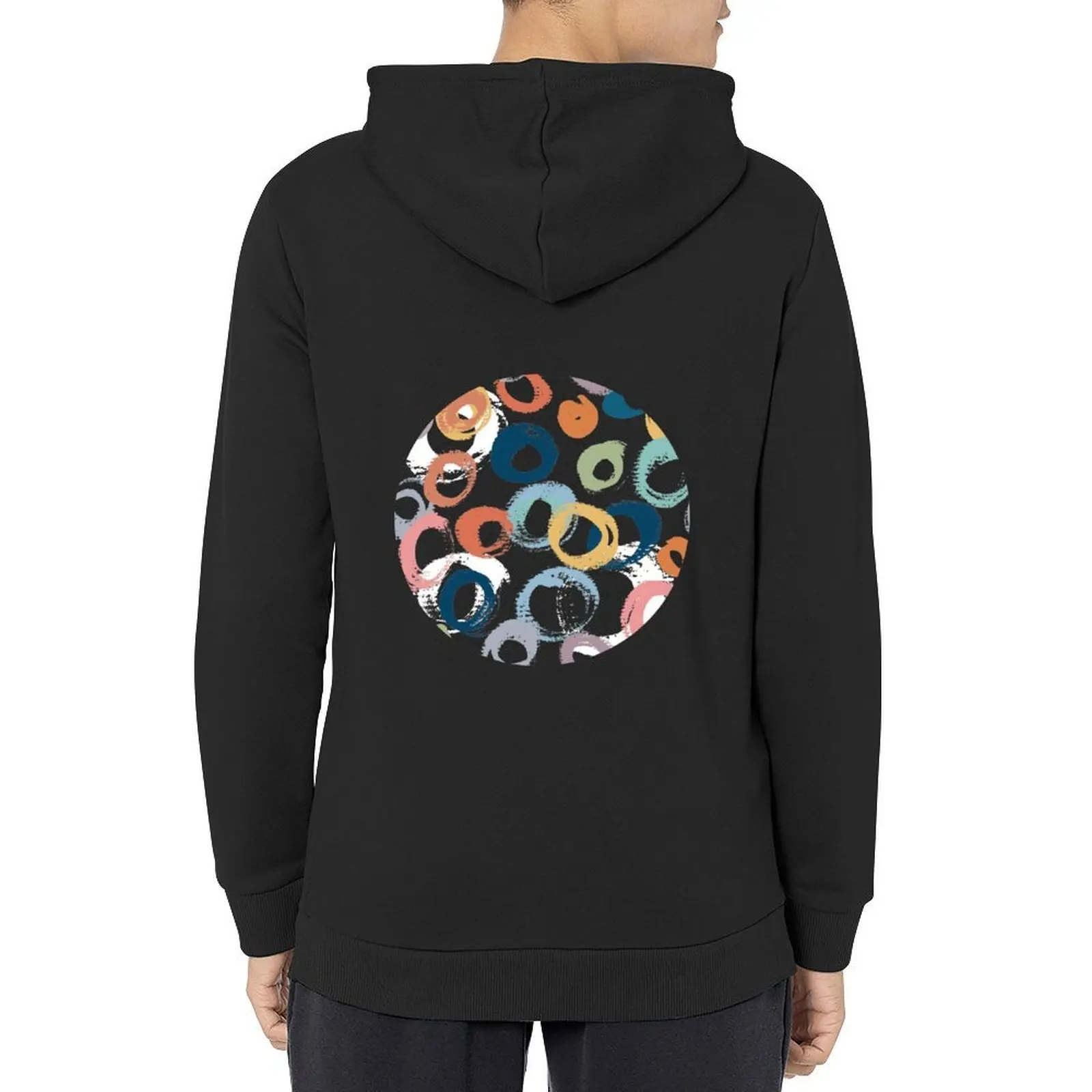 

Colourful Circle Swirls Pattern Hoodie men's clothes mens designer clothes mens clothing graphic t shirts men hoodie graphic