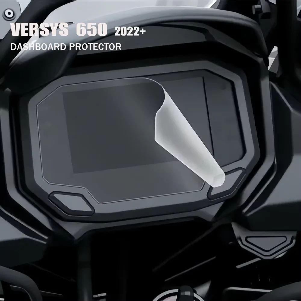 Protection d'écran pour tableau de bord de moto Kawasaki Versys 650 Versys650 2022+, film anti-rayures pour instruments