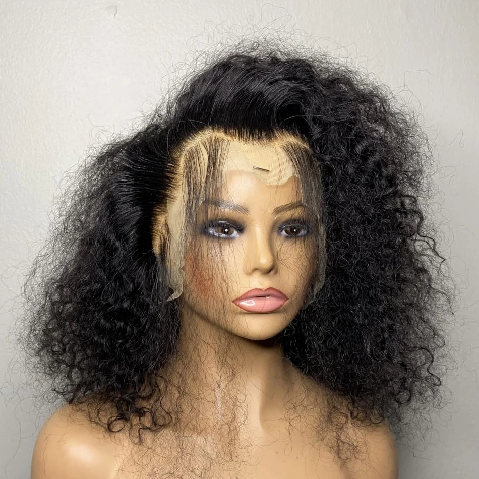 

200 Density 13x4 Short Curly Bob Deep Water Wave Lace Front Wigs Brazilian 100% Human Hair Wig 4x4 Lace Wig For Women 12 14 Inch