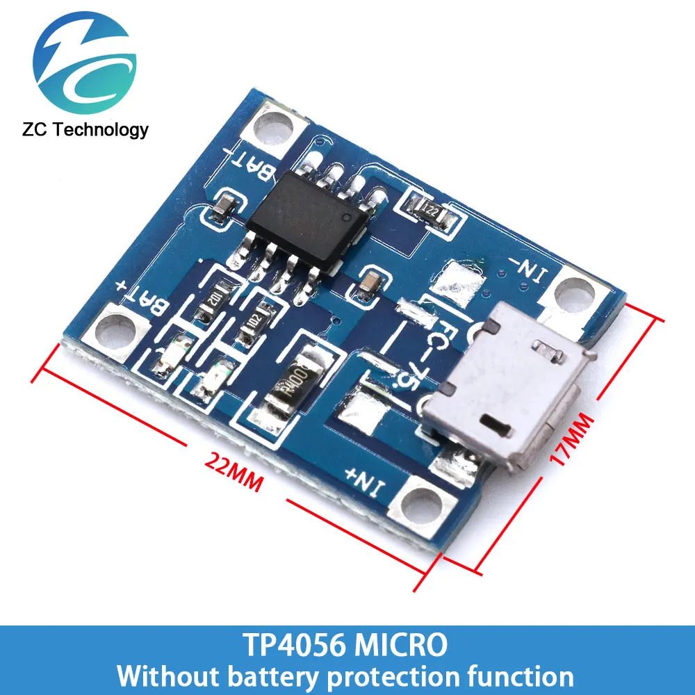 Smart Electronics 5V type-c Micro USB 1A 18650 batteria al litio scheda di ricarica con modulo caricabatterie di protezione per Arduino Kit fai da te