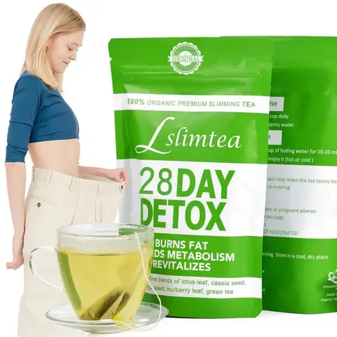 Women's Detox Cleanse Healthy Care Natural Herbal Formula Digestion Support Belly Toning & Detox Slim Energizing Tea 28day