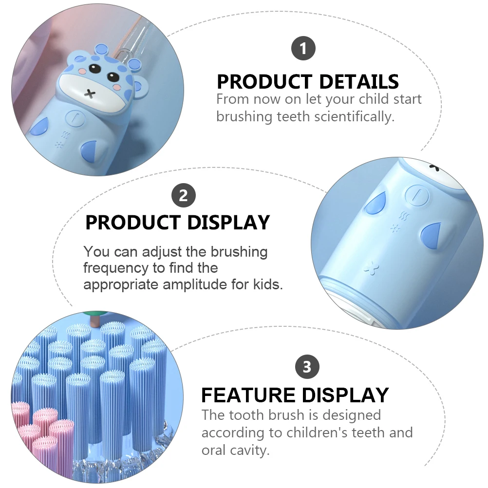 

1 Set Electric Toothbrush Sonic Toothbrush For Usb Rechargeable Ipx7 Waterproof Soft Bristles Adjustable Modes