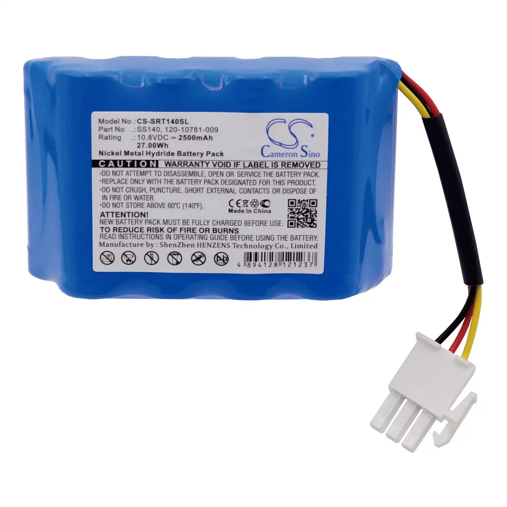 CS Replacement Battery for SUNRISE TELECOM xDSL MTT METERS,SDH,PDH,ISDN,E1,E1e,E10,E20,E20C,OCx,xDSL, PN:SS140 2500mAh / 27Wh