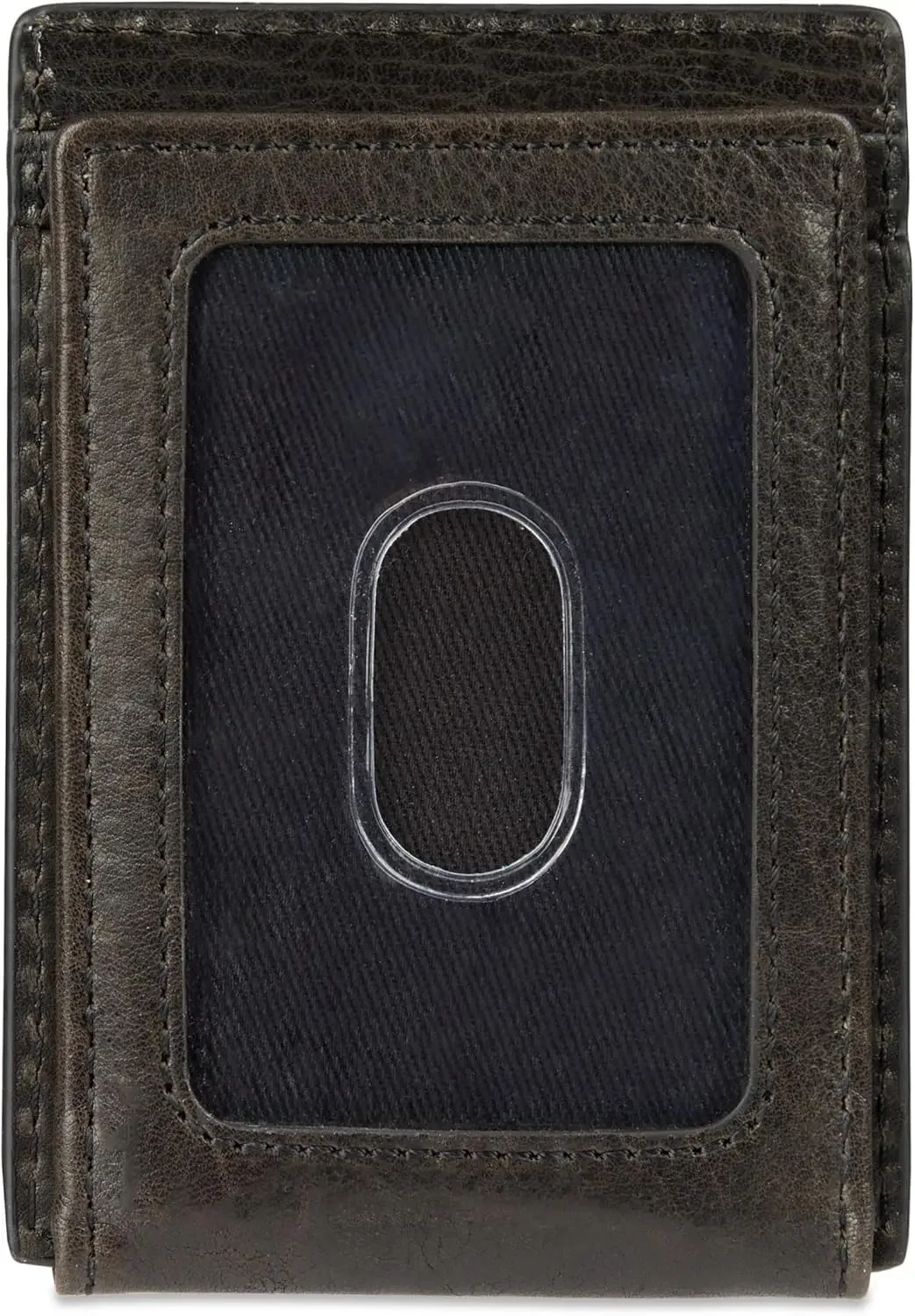 

Мужской кошелек из натуральной кожи с магнитным застежкой, отделением для ID-карты и слотами для карт