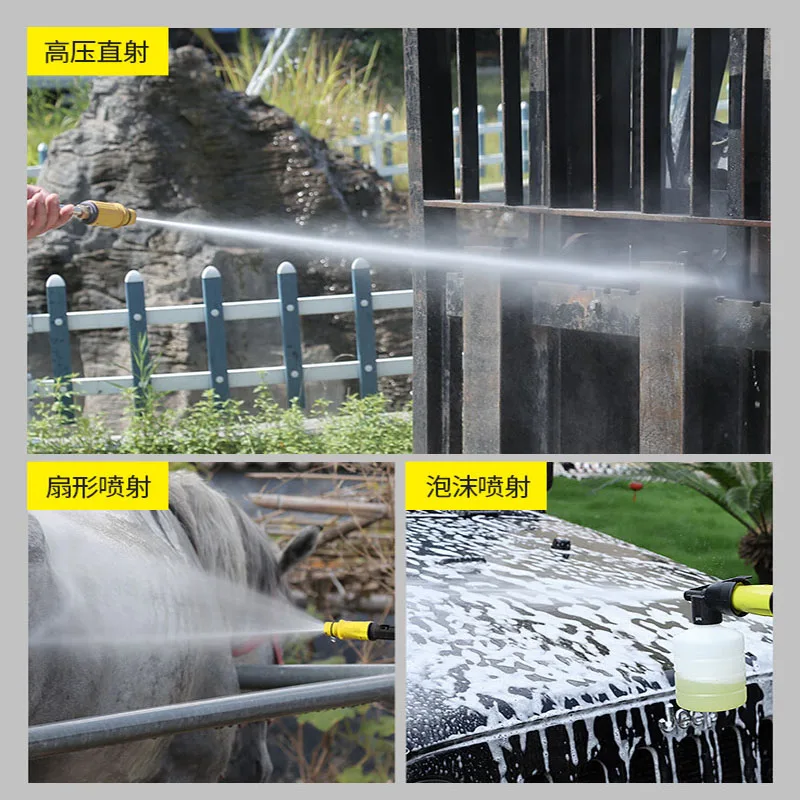 1800W 150Bar Pressure Washer Portable High Power Cleaner with Foam Spray Water Gun IPX5 Waterproof for Home & Commercial Use