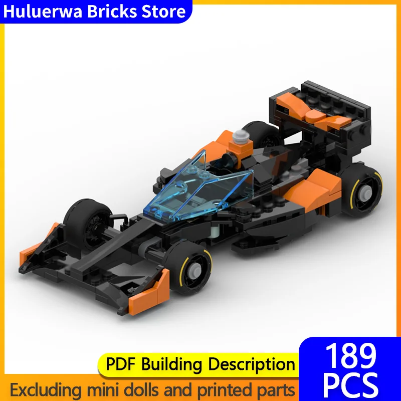 

Модель скоростного гоночного автомобиля MOC, строительные кирпичи, Indycar, формула, гоночная модульная технология, детские праздничные подарки, сборка игрушек, костюм