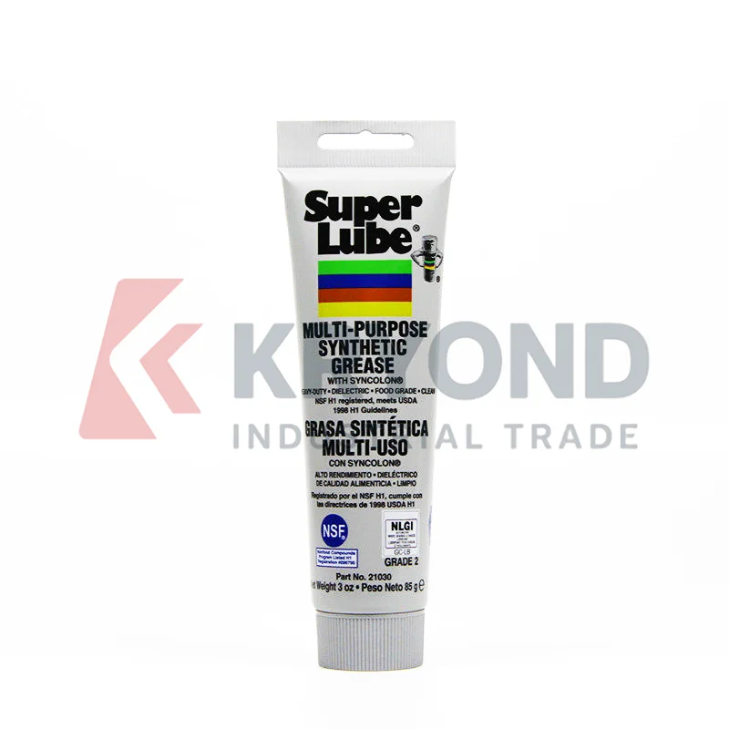 Super Lube 21030 Synthetic Grease Syncolon PTFE Food Grade NSF H1 High Temperature Waterproof O-Ring Bearing Gear Valve 3oz 85g