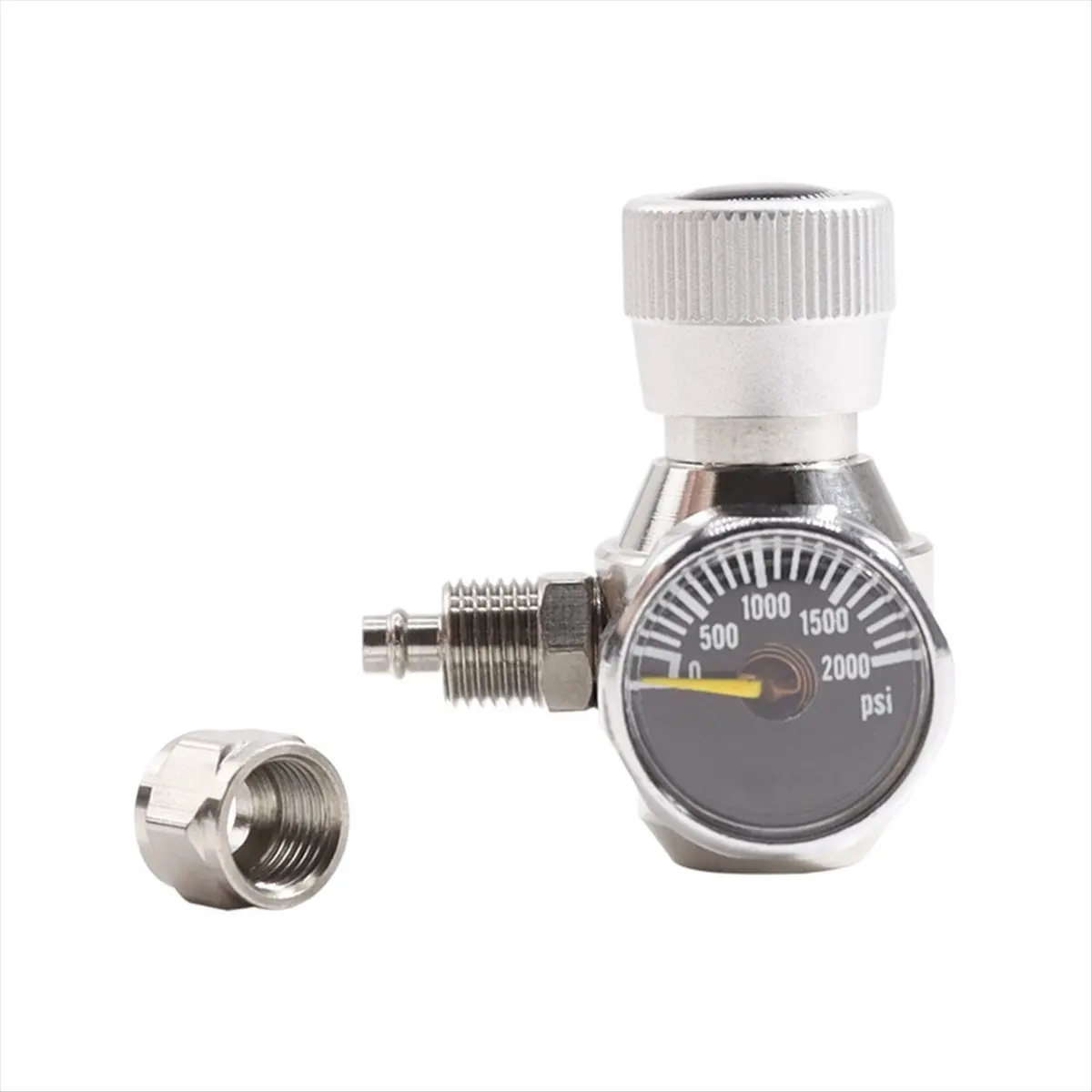 Aquarium CO2 Regulator 2000psi Pressure Gauge for 6mm Suction Tube 3/8-24UNF-A49I