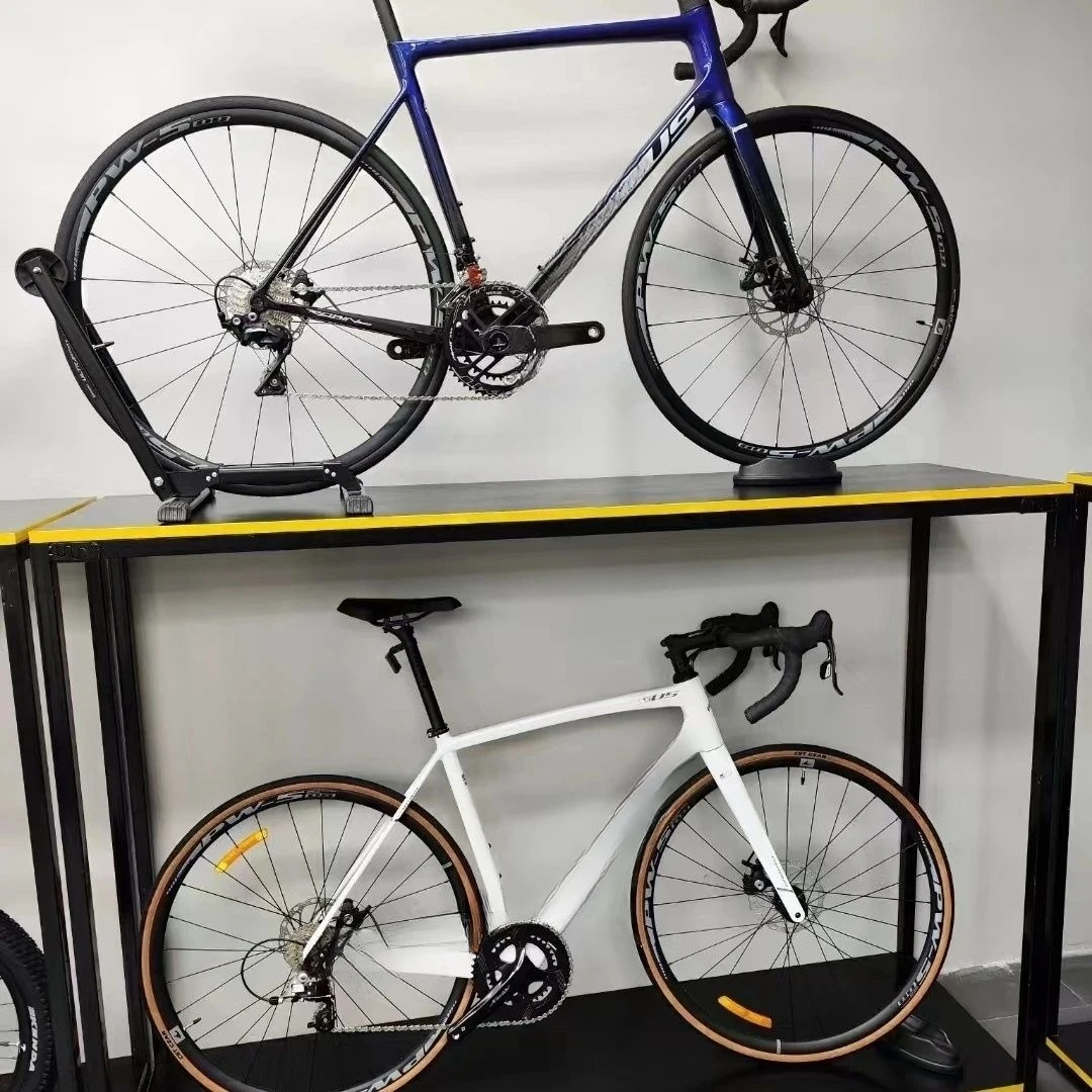 Bicycle double-layer parking rack, display rack, mountain bike road bike parking rack, shelf in store, continuous row storage