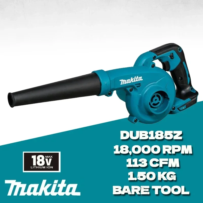 Makita DUB185Z Cordless Handheld Leaf Blower 18V LXT Air Blower Dust Blowing Cleaning DUB185 For Woodworking Garden Power Tools