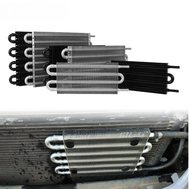 Universal Transmission Oil Cooler 4/6/8 Rows Tube Fin Type Auto Modify Cooling Condenser