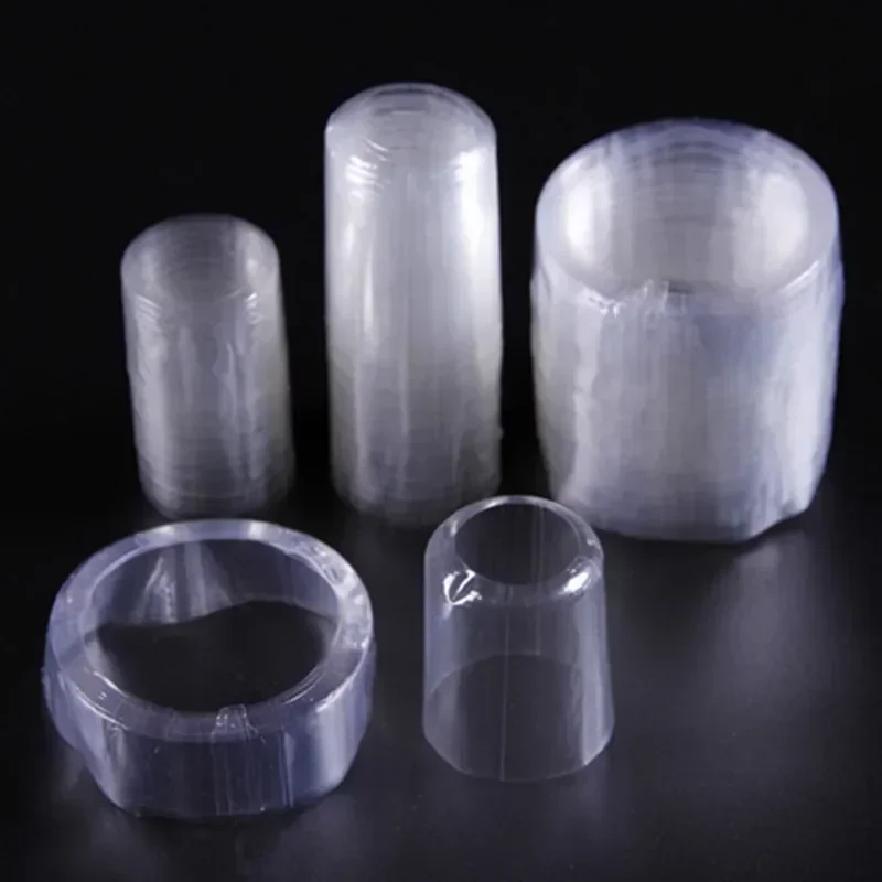 200Pcs Bottle Mouth Thick Heat Shrink Film  Wine Bottle Cap Dustproof Hot Seal Sleeve Bottle Cap Moisture-proof Sealing Bag