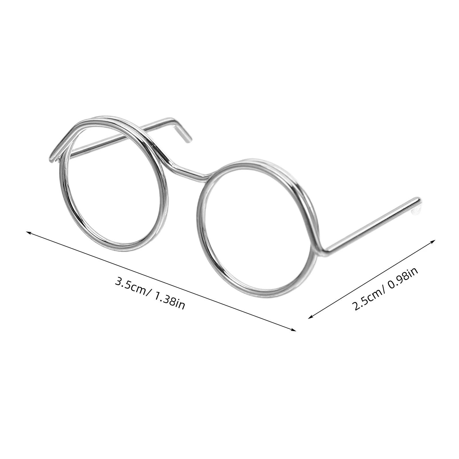 50 stuks miniatuur brillen draadframes creatieve doe-het-zelf ambachten poppenhuisaccessoires miniatuurbril voor decoratie