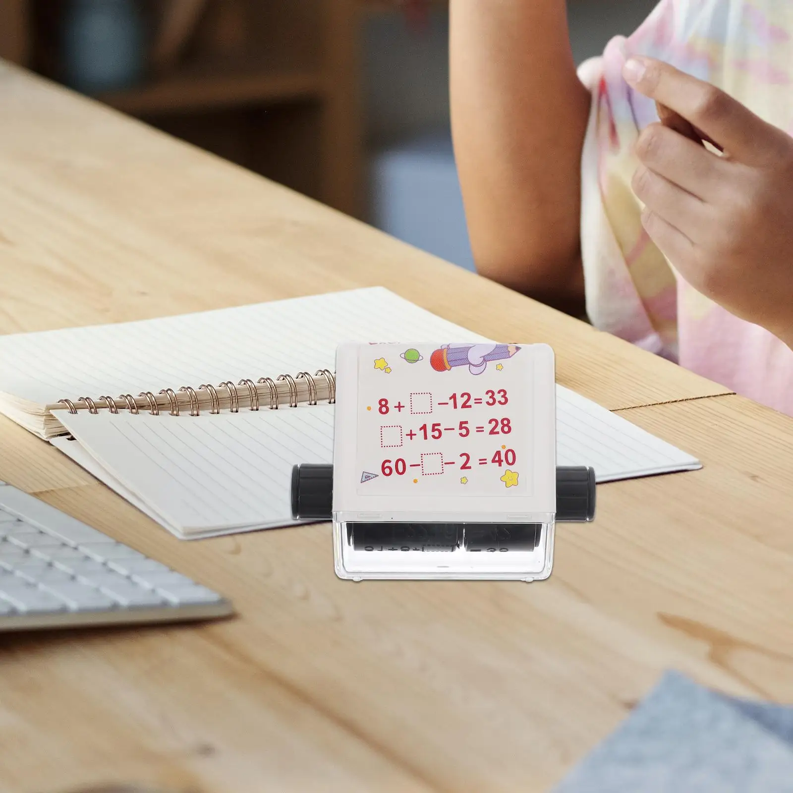 Addition and Subtraction Teaching Stamp Small Learning Wear-resistant Student Math Roller Stamps for Teachers Elementary