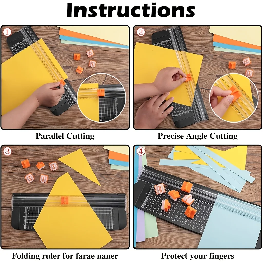 10-Piece paper cutter replacement blade for A4 black and white paper cutter (orange)