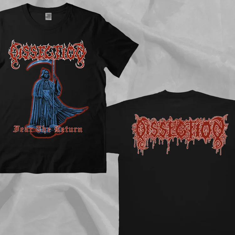 

Dissection Band Retro 90s Style Black Double Sided T-Shirt