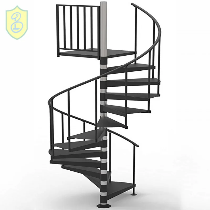 Escalera giratoria para ático Duplex personalizada, escalera de gran capacidad de rodamiento de calidad Superior