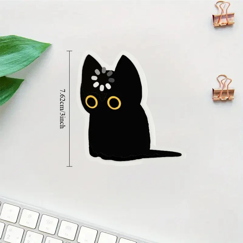 Black Cat Void Loading Cute Funny Waterproof Vinyl Sticker Motorcycle Truck Laptop Cup Window Glass Wall Universal Accessories