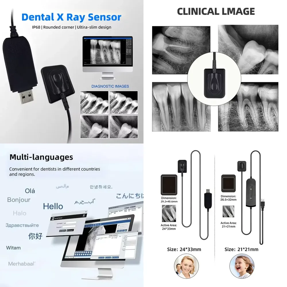 High-Definition RVG Sensor for Handy Sensor Oral Portable Digital X-Ray Sensor