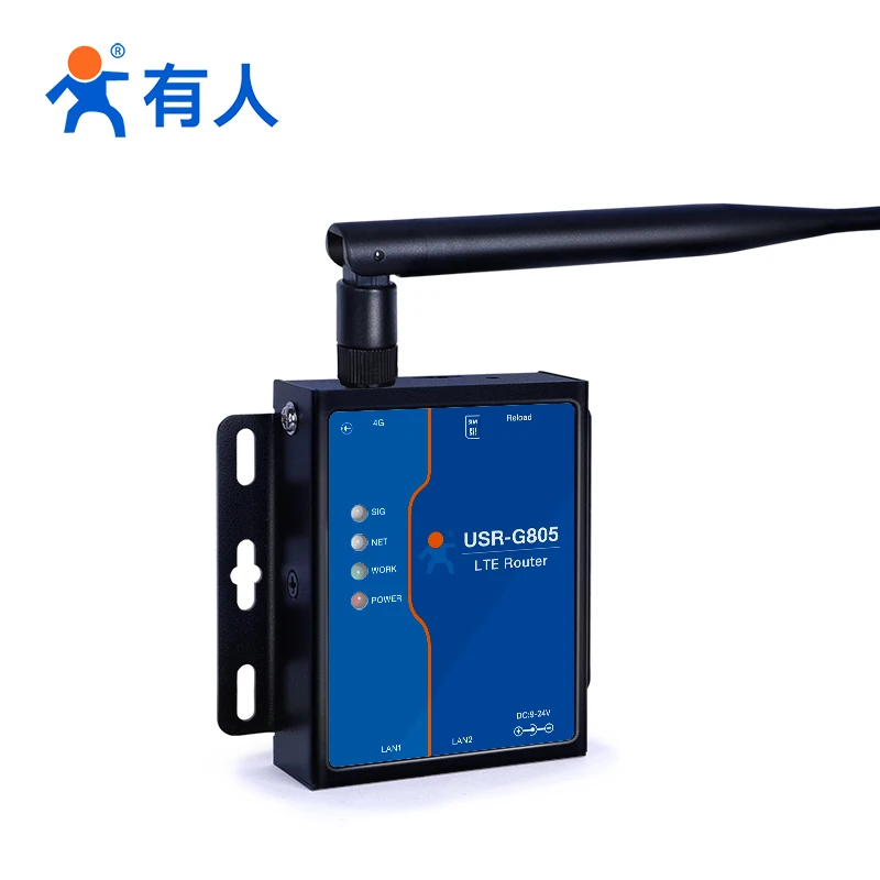 

4G wireless router full Netcom industrial free card networking dual network port USR-G805